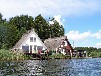 Bootshaus Urlaub am Rätzsee bei Mirow - Reetdach, inkl. Ruderboot, gr. Panoramafenster, Traumlage, nur E-Motore erl., Süd-Ostseite