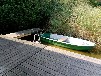 Bootshaus am Woblitzsee mit Steg und Boot