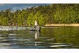 Bootshaus mit Motorboot Großer Pälitzsee
