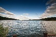 Bootshaus mit Motorboot Großer Pälitzsee
