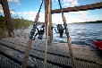 Bootshaus mit Motorboot Großer Pälitzsee
