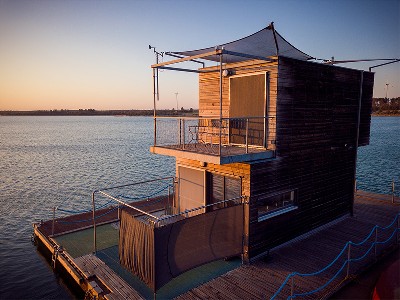 Schwimmendes Ferienhaus Partwitzer See