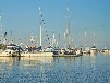 Hausboot festliegend Ostsee bei Laboe