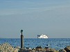 Hausboot festliegend Ostsee bei Laboe