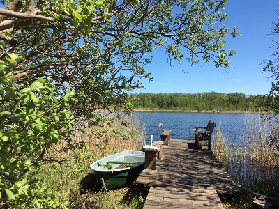 Ferienhaus am Oberuckersee mit Boot