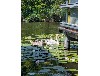 Bootshaus Mirow mit großer Terrasse und Boot