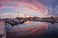 Ferienwohnung am Yachthafen Waren Müritz - Motorboot im Hafen (optional)