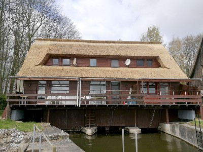 Bootshaus am Malchiner See bei Bristow - Adlerblick