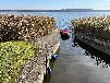 Bootshaus am Malchiner See mit Motorboot