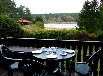 Finnhütte am Globsowsee mit Seeblick