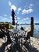 Bootshaus am Mirower See mit Motorboot