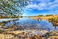 Ferienhaus am Inselsee mit eigenem Strand und Boot - SEEBLICK 2