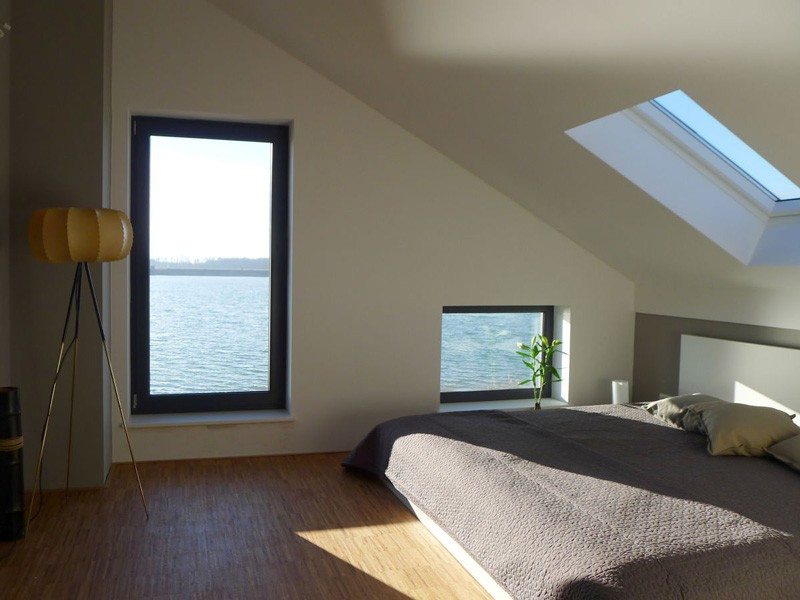 Großes Ferienhaus am See mit Privatstrand und Sauna – "Nordic" max. 16 Personen