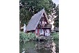 Bootshaus Kleiner Pälitzsee mit Ruderboot