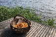 Bootshaus Kleiner Pälitzsee mit Ruderboot