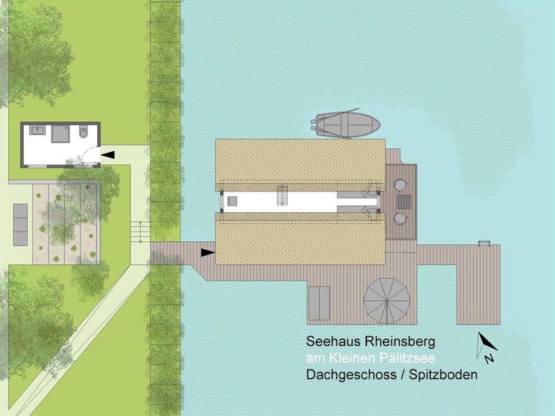 Bootshaus am Kleinen Pälitzsee