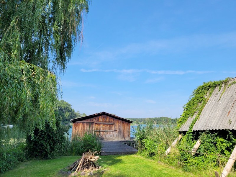 Ferienhaus am Zootzensee mit Steg und Boot