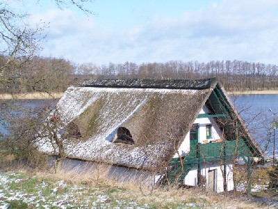 Plauer See Ferienhaus mit Bootssteg