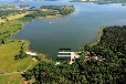 Uferhäuser auf Rügen im Naturhafen Gustow - Motorboot (optional)