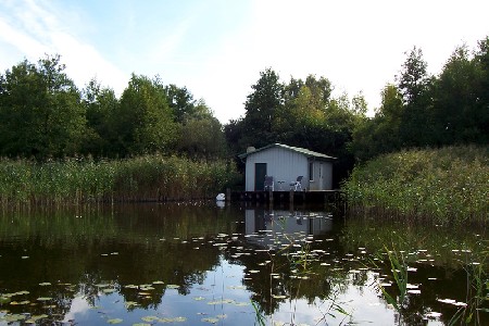 Bootshaus am Woblitzsee - inkl. Angelkahn und 2er-Kanu