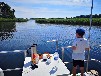 Kleines Hausboot am Krakower See - Baden, Angeln & Grillen