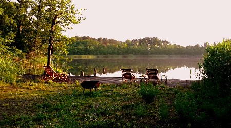 Ferienwohnung am Pälitzsee mit Boot - FEWO-5