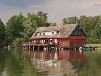 Bootshaus am Inselsee Güstrow mit Sauna
