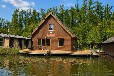 Mirow Bootshaus mit Boot