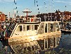 Hausboot am Stettiner Haff in der Lagunenstadt Ueckermünde