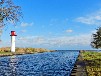 Hausboot am Stettiner Haff bei Ueckermünde