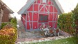 Reetgedecktes Bootshaus am Mirower See