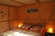 Reetgedecktes Bootshaus am Mirower See