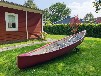 Großes Meer Ferienhaus mit Boot in Ostfriesland