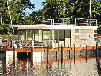 Komfort-Hausboot / schwimmendes Ferienhaus am Stettiner Haff bei Ueckermünde