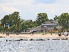 Hausboot am Stettiner Haff bei Ueckermünde