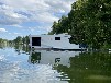 Hausboot mit Sauna festliegend auf dem Klostersee in Brandenburg
