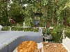 Hausboot mit Sauna festliegend auf dem Klostersee in Brandenburg
