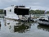 Hausboot mit Sauna festliegend auf dem Klostersee in Brandenburg