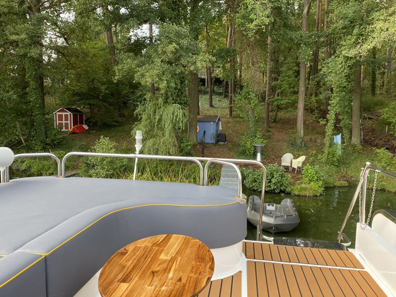 Hausboot mit Sauna Brandenburg am Klostersee