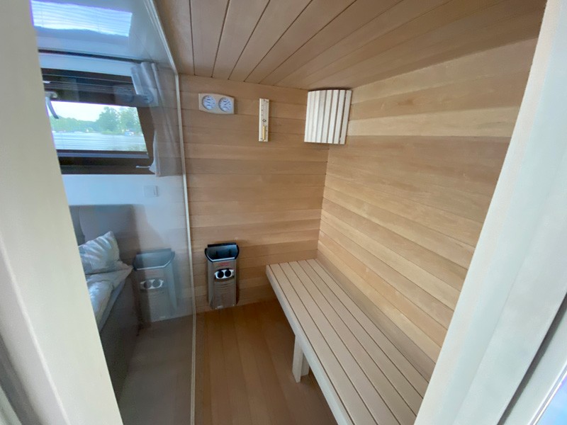Hausboot mit Sauna Brandenburg am Klostersee