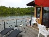 Hausboot Schwerin festliegend am Heidensee - Panorama-Seeblick