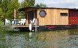 Hausboot Schwerin festliegend am Heidensee - Panorama-Seeblick