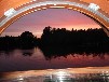 Hausboot Schwerin festliegend am Heidensee - Panorama-Seeblick