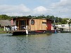 Hausboot Schwerin festliegend am Heidensee - Panorama-Seeblick