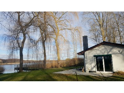 Ferienhaus am Inselsee mit Steg und Boot - SEEBLICK 3